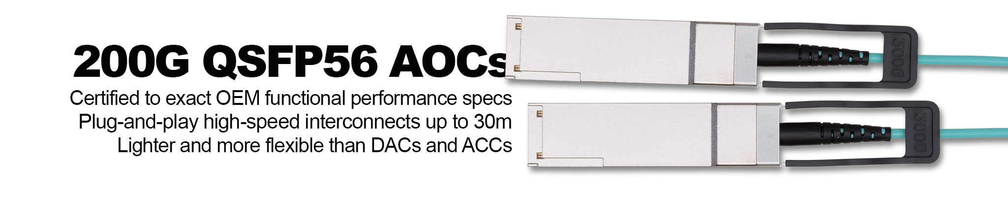 200G QSFP56 Active Optical Cables