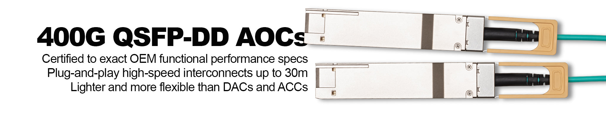400G QSFP-DD Active Optical Cables