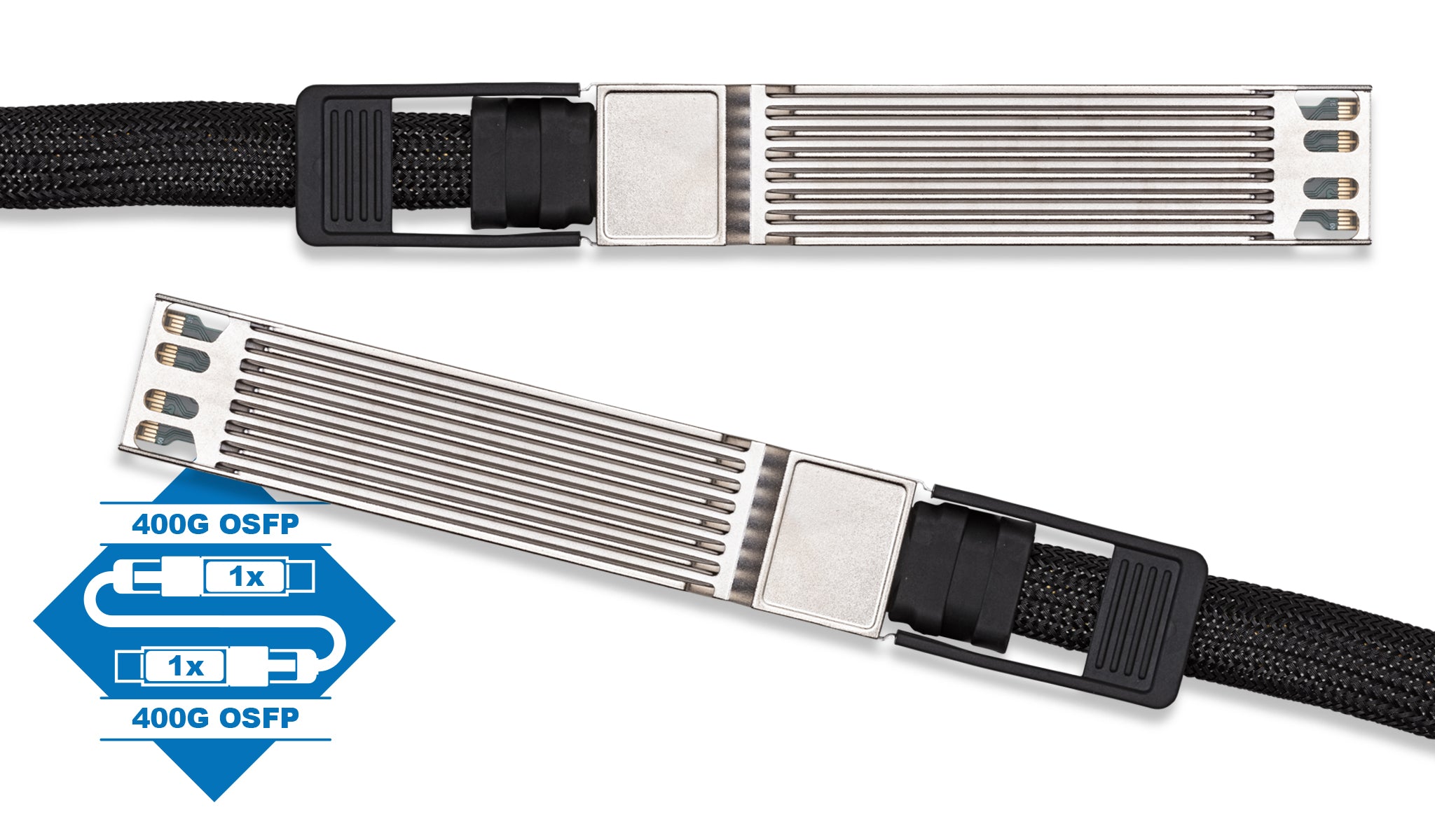 Arista CAB-O-O-400G Compatible 400GBase OSFP to OSFP Passive DAC Cable