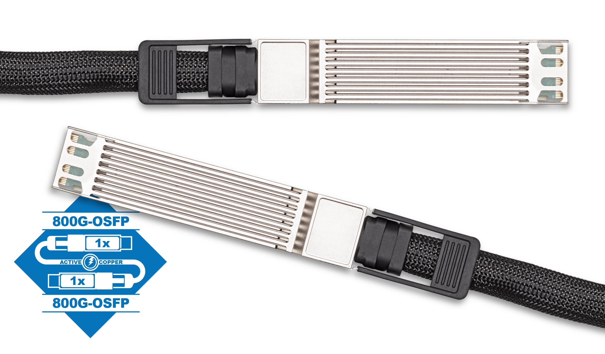 Nvidia MCA4J80-N00x Compatible 800GBase ACC OSFP to OSFP Active Copper Cable