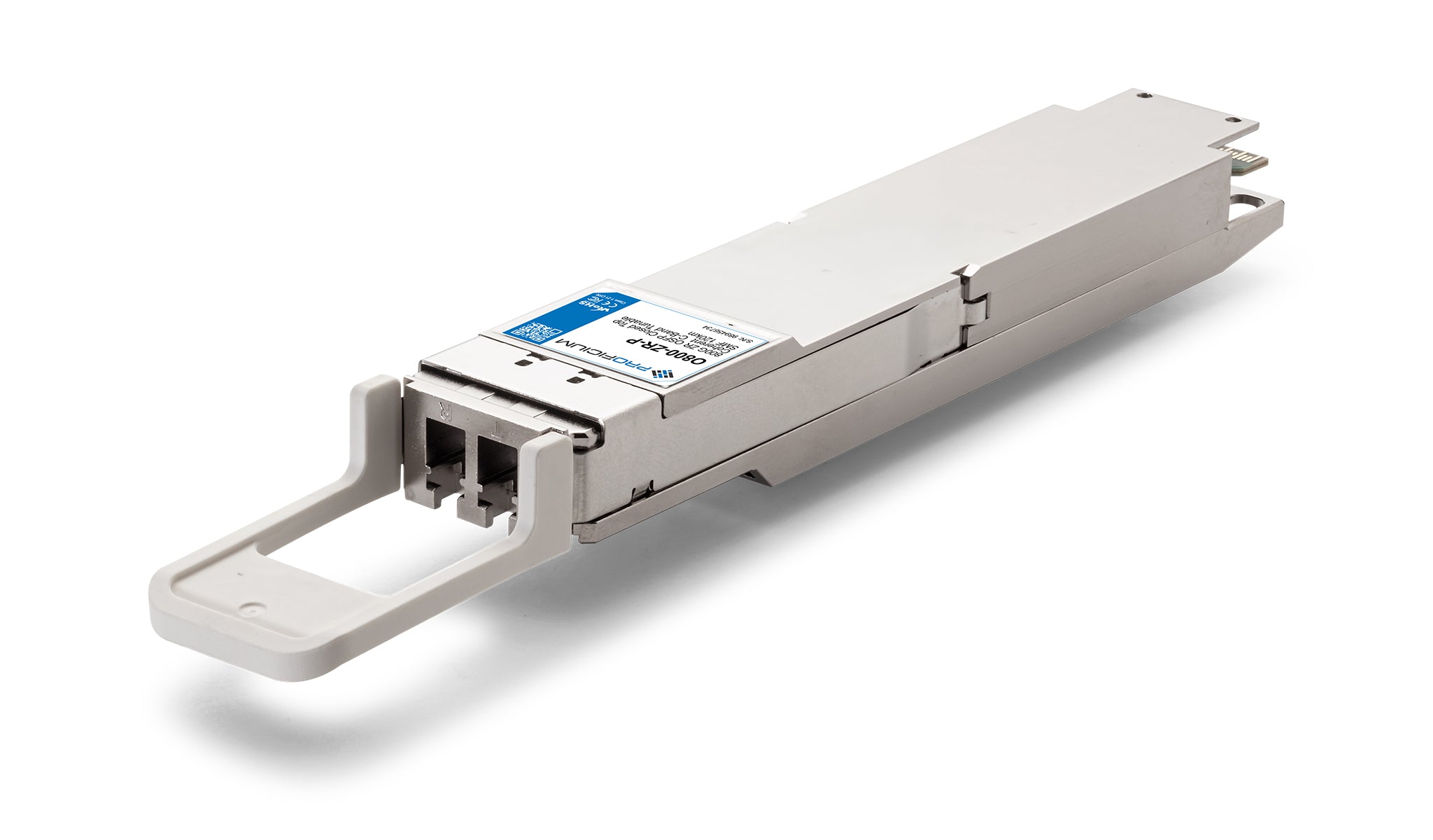 MSA Compliant 800GBase ZR OSFP Closed Top SMF Coherent C-Band Tunable 120km Transceiver