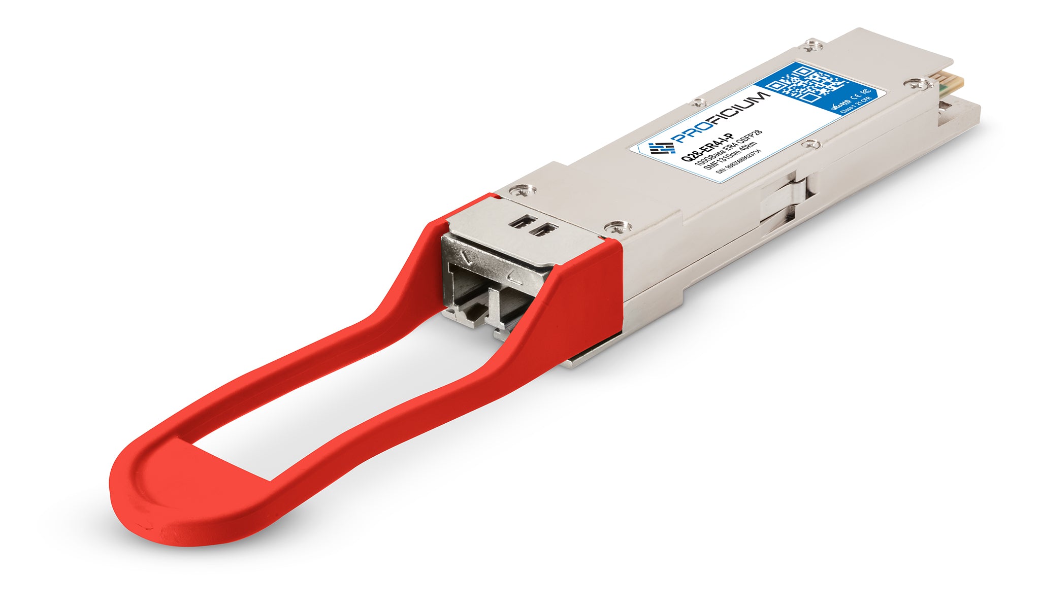 MSA Compliant 100GBase ER4 QSFP28 SMF 1310nm 40km Industrial Temperature Transceiver