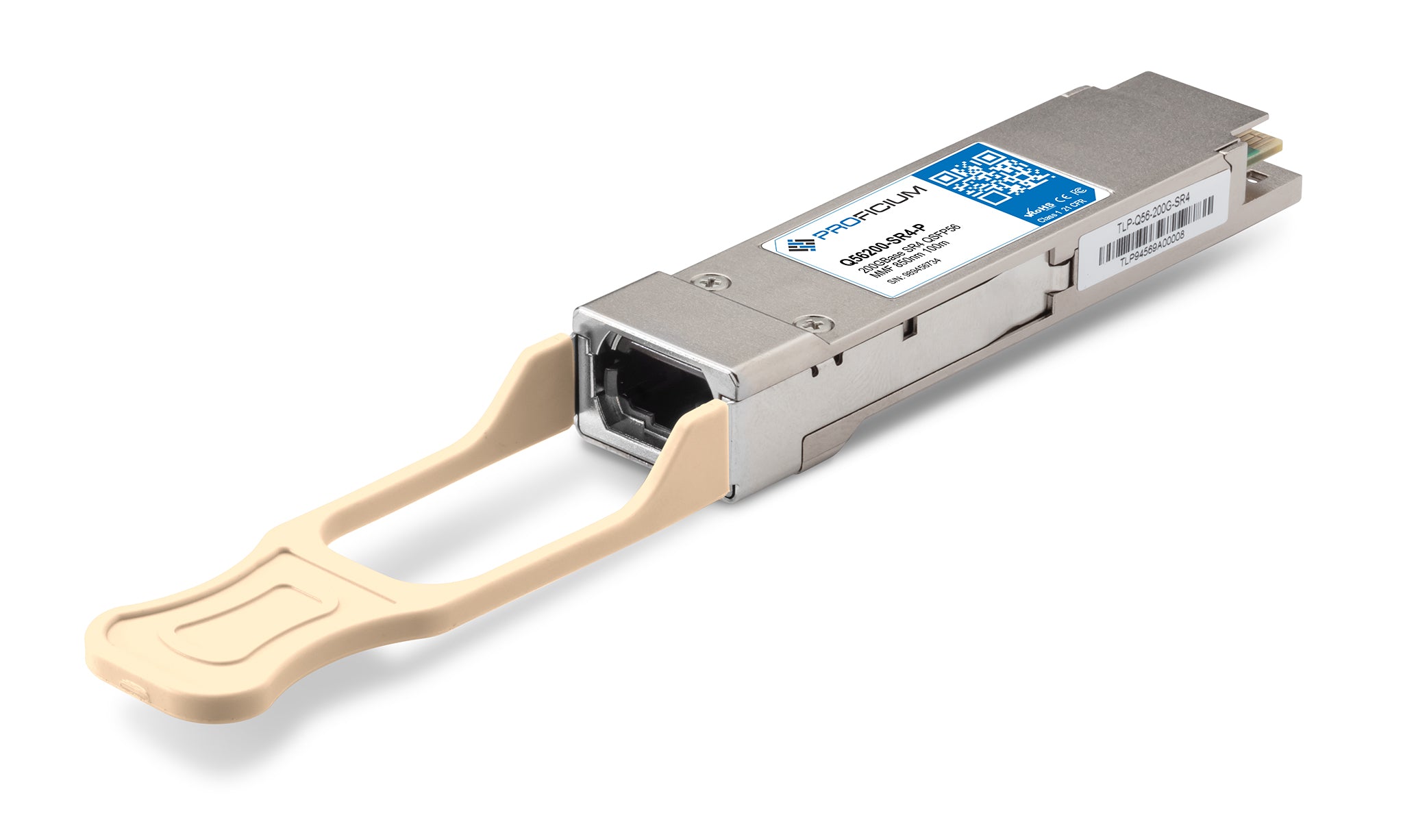MSA Compliant 200GBase SR4 QSFP56 MMF 850nm 100m Transceiver