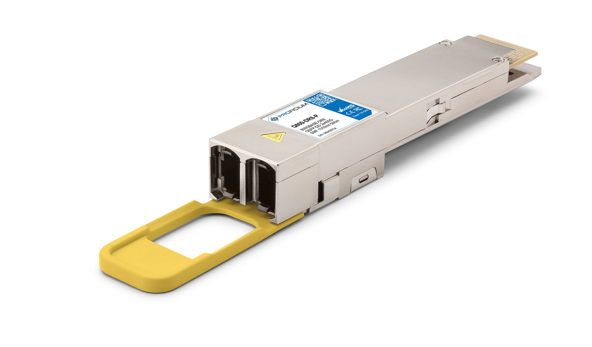 MSA Compliant 800GBASE-DR8 QSFP-DD 2x400G SMF 1310nm 500m Dual MPO-12 APC Transceiver