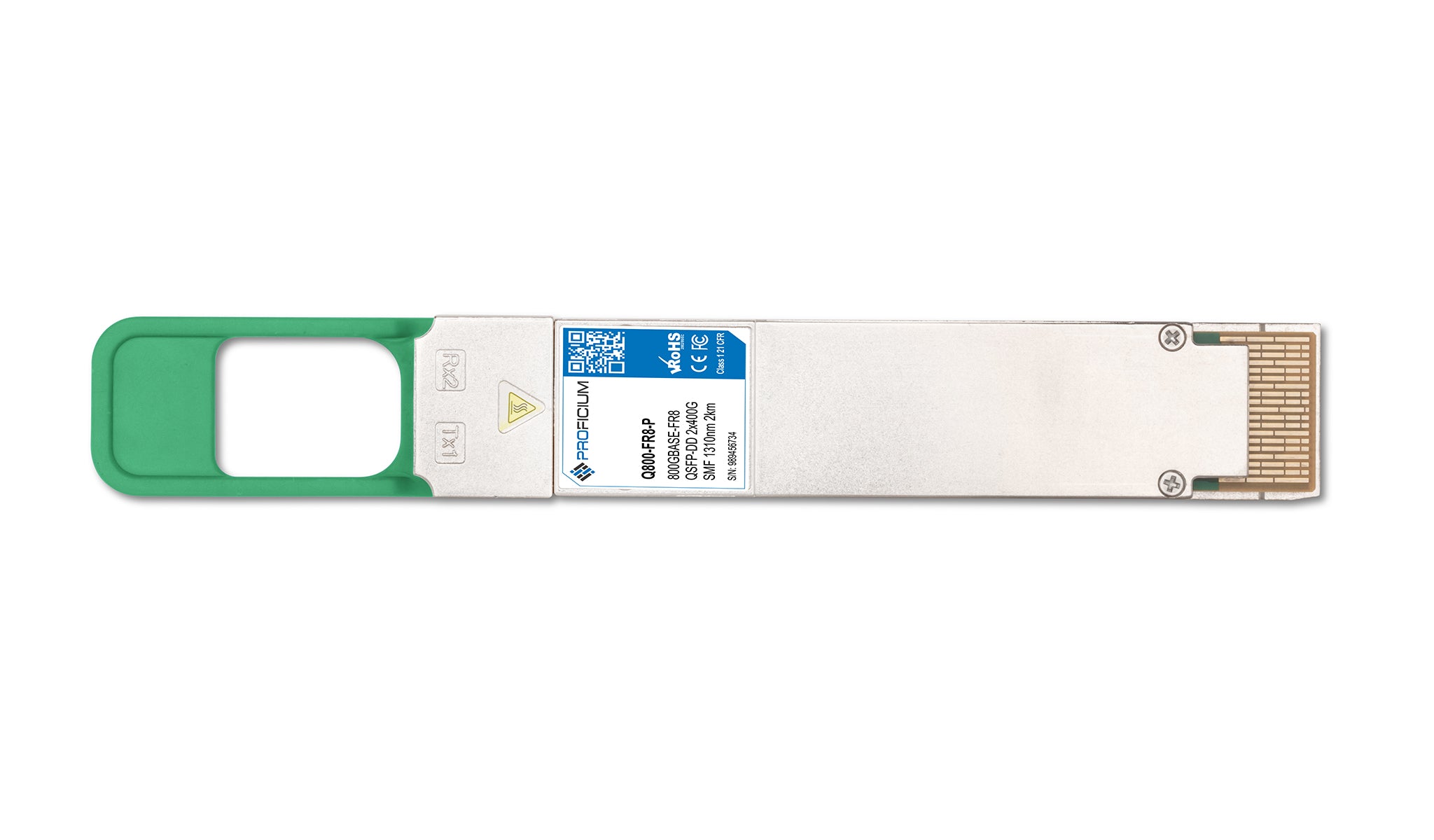 MSA Compliant 800GBASE-FR8 QSFP-DD 2x400G SMF 1310nm 2km Transceiver