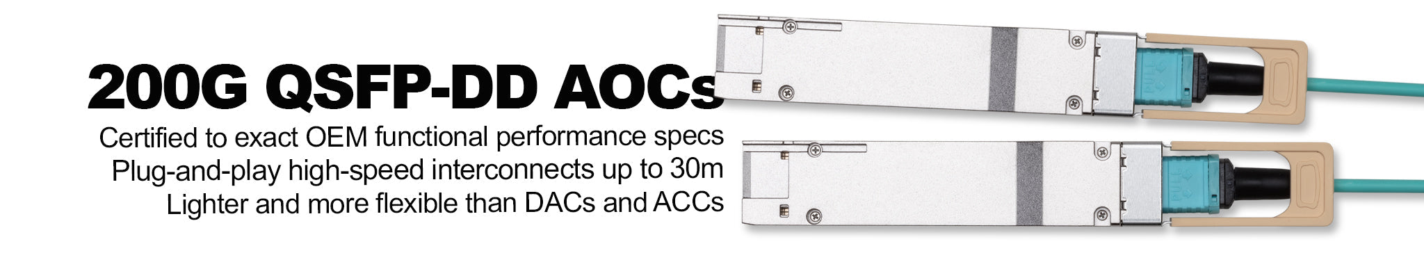 200G QSFP-DD Active Optical Cables