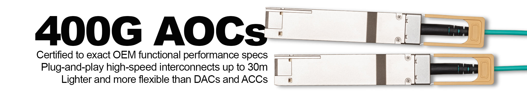 400G QSFP-DD and OSFP AOCs
