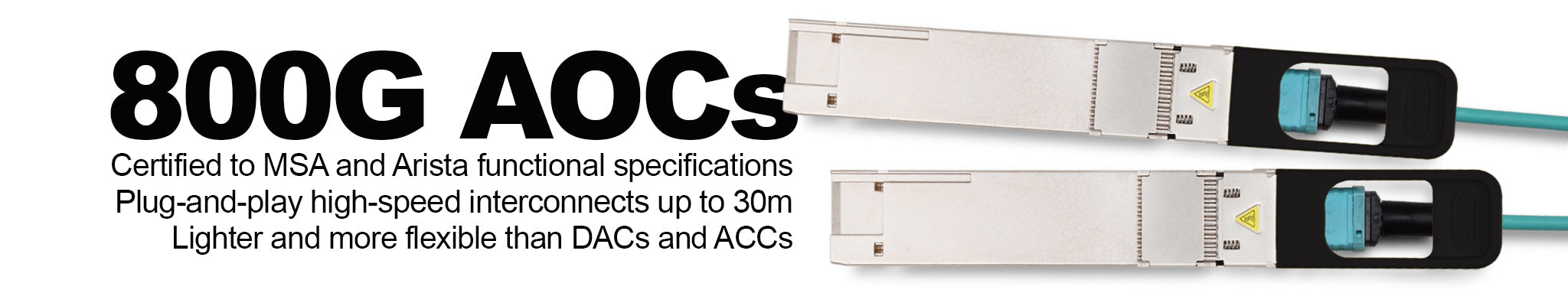 800G QSFP-DD and OSFP AOCs