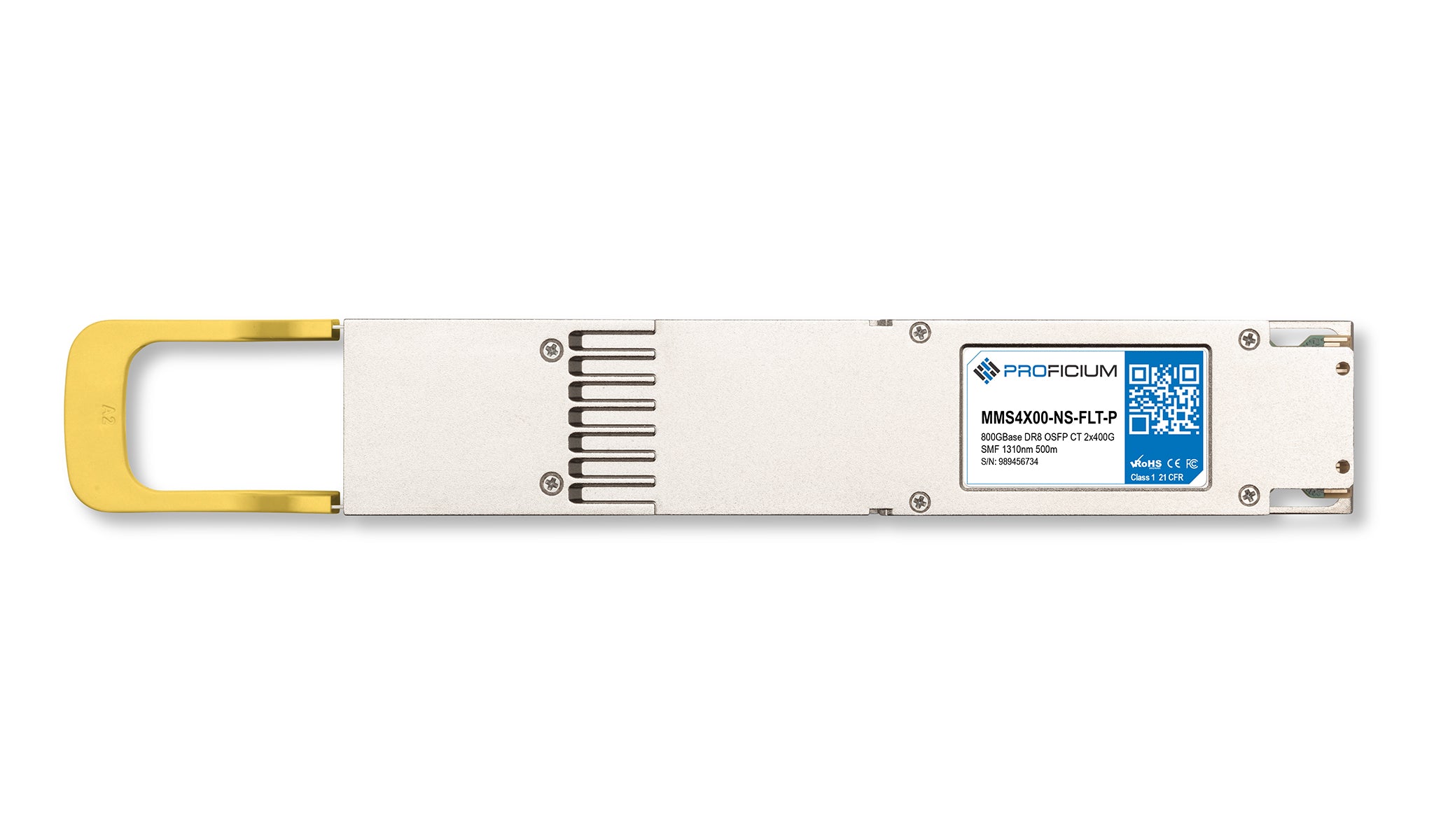 Nvidia MMS4X00-NX-FLT Compatible 800GBASE-DR8 OSFP Closed Top 2x400G SMF 1310nm 500m Transceiver