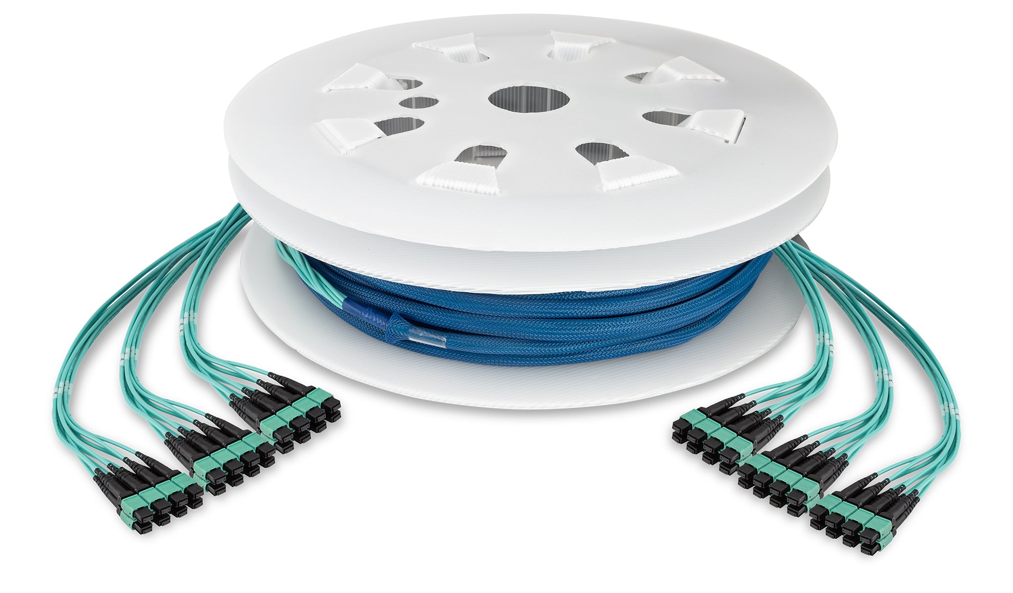 Gpu Using Fiber 24 Cable MTP-12 to MTP-12 OM4 50/125µm Multimode GPU Fiber Cluster Bun ...