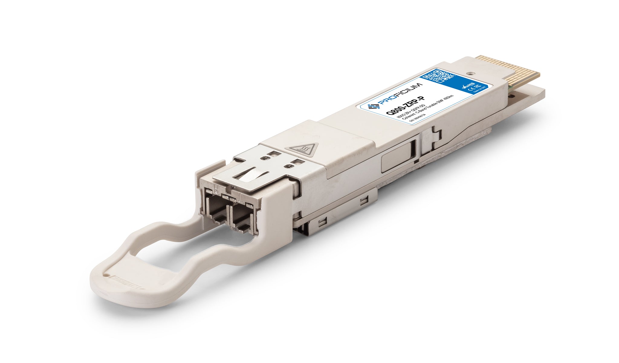 MSA Compliant 800GBase ZR+ QSFP-DD SMF Coherent C-Band Tunable 480km Transceiver