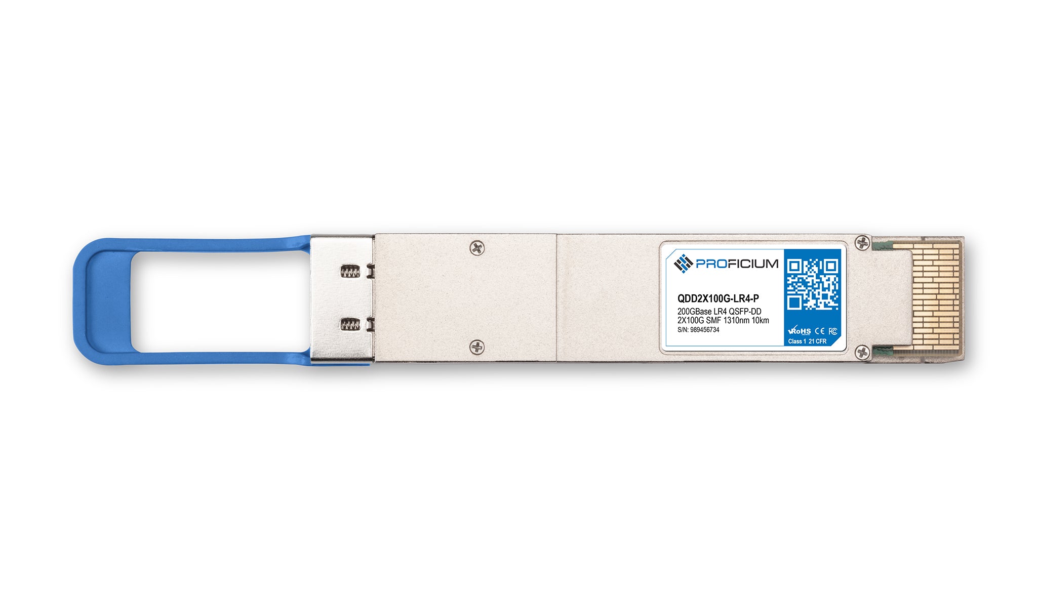 MSA Compliant 200GBase LR4 QSFP-DD 2X100G SMF 1310nm 10km Transceiver