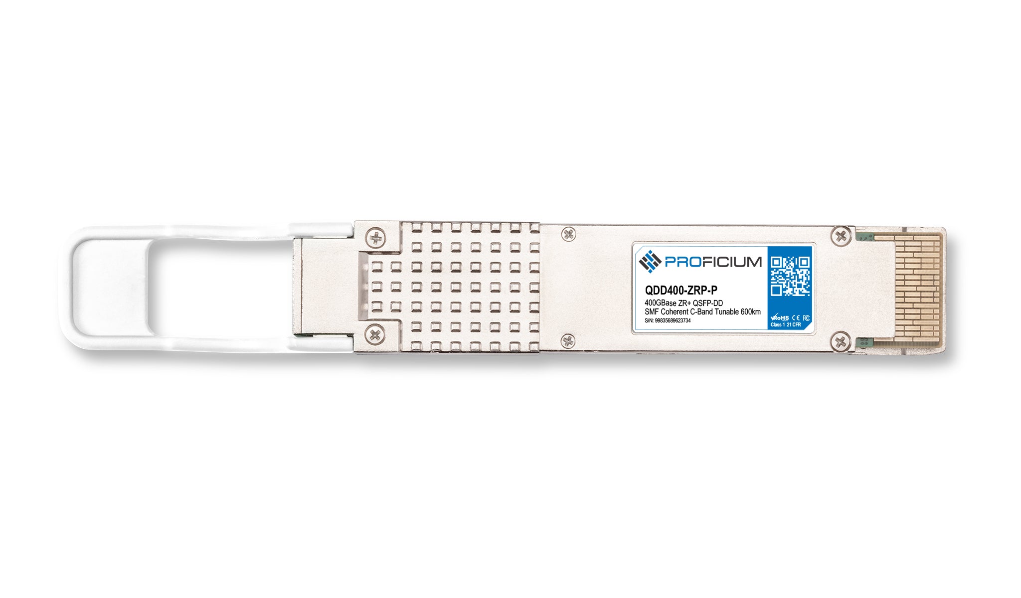MSA Compliant 400GBase ZR+ QSFP-DD SMF Coherent C-Band Tunable 600km Transceiver