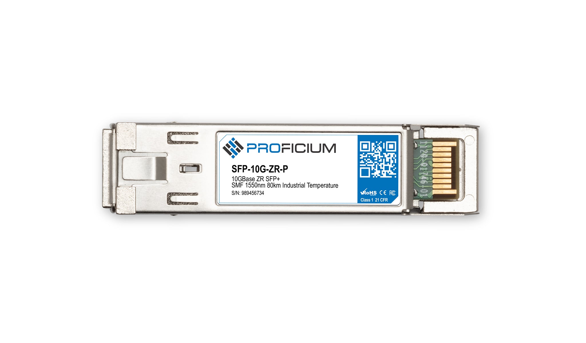 Cisco SFP-10G-ZR Compatible 10GBase ZR SFP+ SMF 1550nm 80km Industrial Temperature Transceiver
