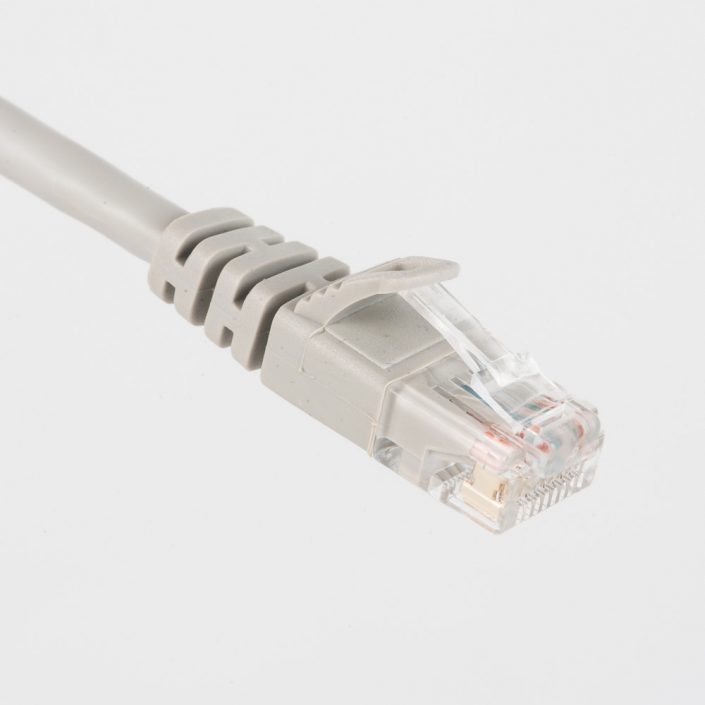 Gray Cat5e Patch Cord Molded Booted