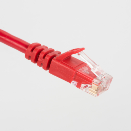 Red Cat5e Patch Cord Molded Booted