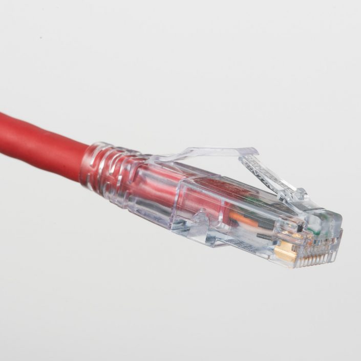 Cat6A Red Patch Cord